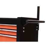 easycomfort easycomfort carrello porta utensili attrezzi con cassettiera nero e arancione 61.5x33x76cm