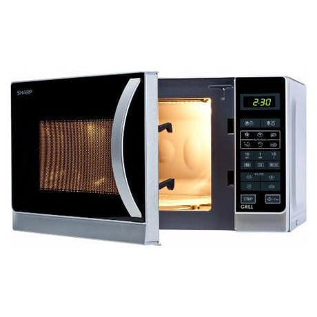 sharp microonde combinato sharp r642inw 20 litri 800 w a257xl439xp358 silver ean 4974019744414