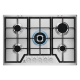 electrolux piano cottura a gas electrolux serie 600 kgs7536sx 5 fuochi l744xp51 inox ean 7332543613489