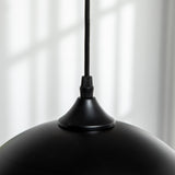 easycomfort easycomfort lampada a sospensione moderna ad altezza regolabile set 2 pezzi in metallo con viti incluse 30x126 cm nero
