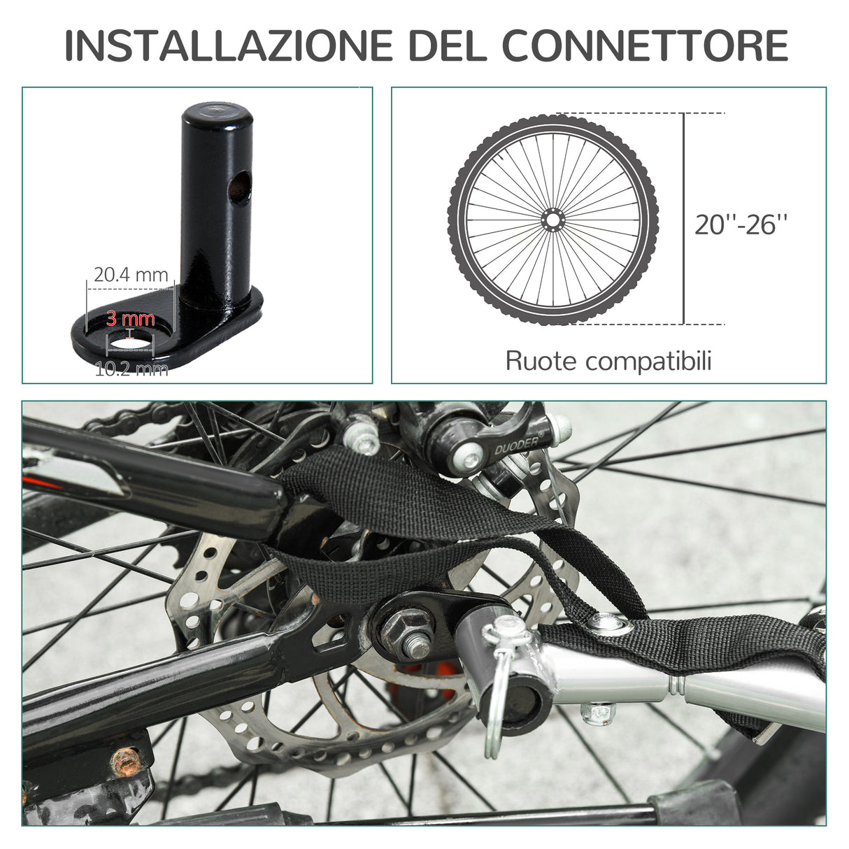 easycomfort easycomfort rimorchio bici per cani e animali domestici rosso e nero 130 x 90 x 110cm