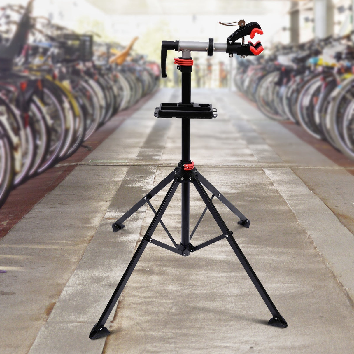 easycomfort easycomfort cavalletto manutenzione bici riparazione bici pieghevole 100x100x109 180cm