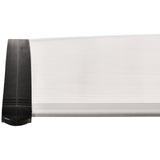 easycomfort easycomfort pensilina tettoia per porta o finestra impermeabile e anti uv in policarbonato 80 x 100 x 23 cm