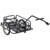 easycomfort easycomfort carrello rimorchio per bicicletta nero 156x72x82cm