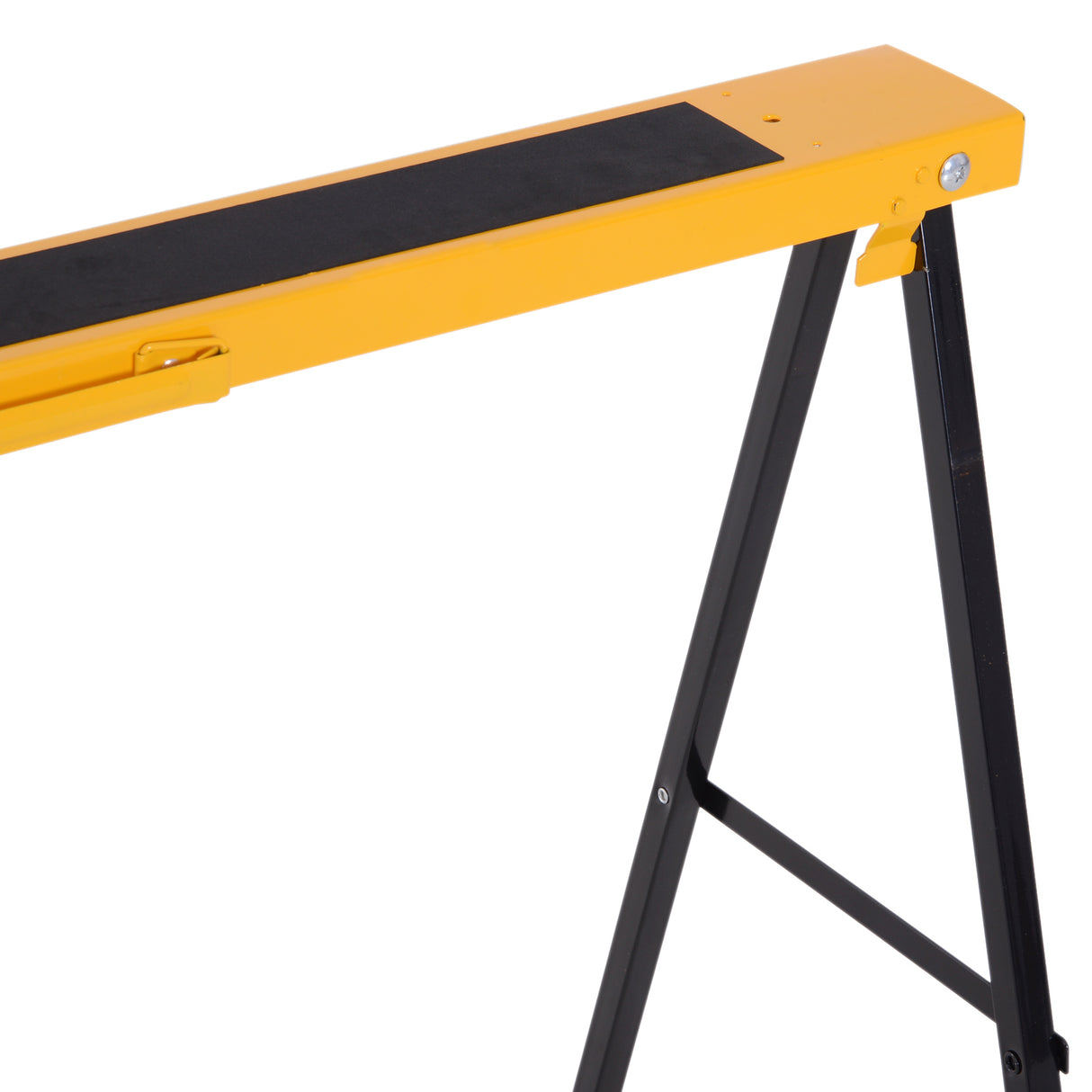 easycomfort easycomfort set 2 cavalletti da lavoro pieghevoli in acciaio portata 250kg
