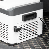 easycomfort frigo portatile elettrico a compressore 20l con maniglia e schermo lcd frigorifero piccolo da 12 24v dc e 110 240v ac per auto e camion