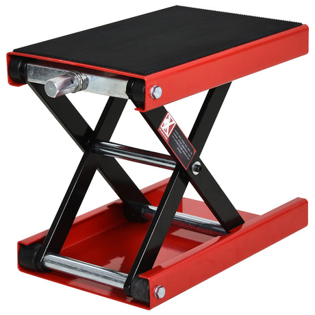 easycomfort easycomfort cavalletto alza moto sollevatore a forbice in acciaio con piattaforma rivestita in gomma