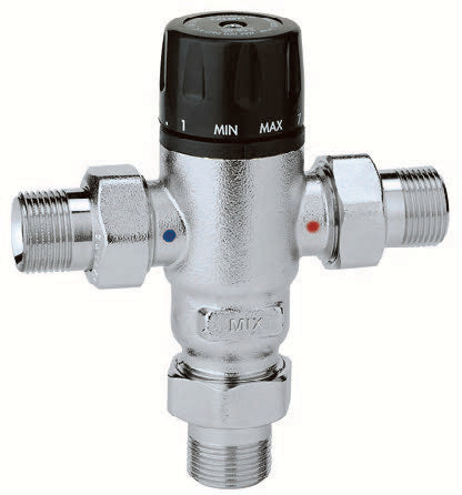 unical miscelatore termostatico anticalcare caleffi 521500 34 regolabile 30 65c