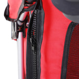 easycomfort easycomfort passeggino per cani carrello per animali domestici rosso 75x45x97cm