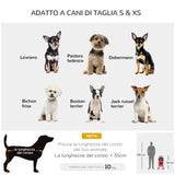 easycomfort easycomfort passeggino per animali domestici pieghevole rosso 75 x 46 x 94 cm