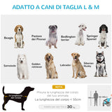 easycomfort carrello trasporto cani sotto i 30kg con 2 ingressi finestre a rete e tetto apribile 150x82x98 108cm