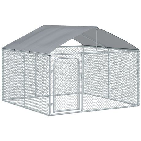 easycomfort recinto per cani da esterno recinto per animali con copertura impermeabile 230x230x175cm
