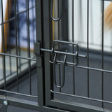 easycomfort easycomfort kennel per cani pieghevole porta con blocco 4 ruote fondo rimovibile