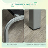 easycomfort lettino per cani da interno ed esterno capacita fino a 32kg con tessuto traspirante 130x90x20cm nero