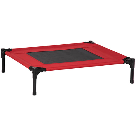 easycomfort cuccia estiva brandina per cani fino a 18kg da esterno e interno lettino per animali 76x61x18cm rosso