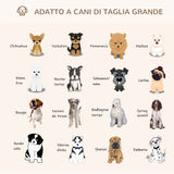 easycomfort cuccia per cani e gatti rotonda con bordi rialzati e cuscino lettino per cani imbottito effetto velluto 93x15cm grigia
