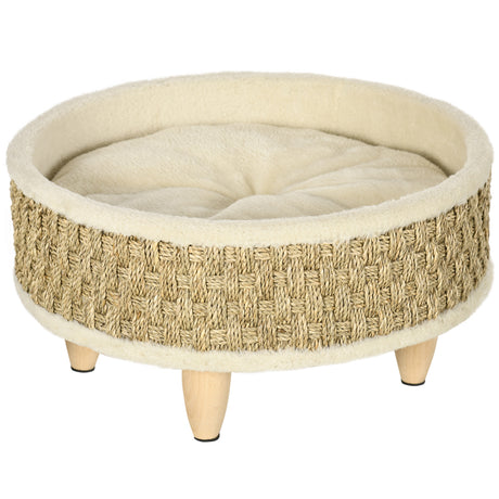 easycomfort easycomfort lettino per cani e gatti di piccola taglia in truciolato con fondo rialzato e cuscino 48x24 5 cm