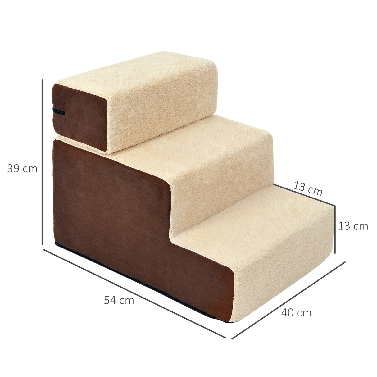 easycomfort easycomfort scaletta per cani 3 morbidi gradini rimovibili e antiscivolo 54x40x39cm