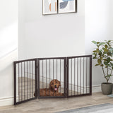 easycomfort easycomfort cancellino per cani e animali domestici a 3 sezioni divisorio di sicurezza pieghevole 160x1.2x76cm