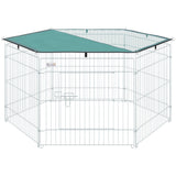 easycomfort easycomfort recinto per animali domestici con copertura impermeabile 6 moduli 59 x 60cm