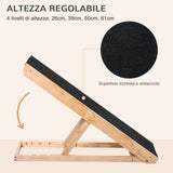 easycomfort rampa per cani e gatti fino 75kg pieghevole antiscivolo e regolabile