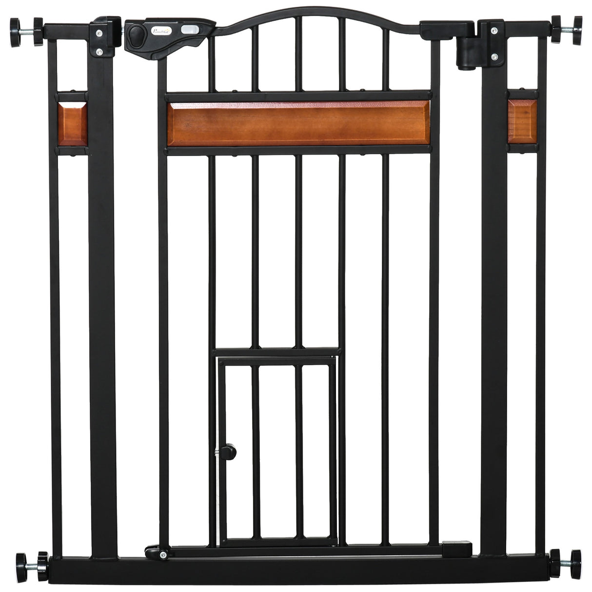 easycomfort cancellino per cani con fissaggio a pressione estensibile da 74 80cm con chiusura automatica nero