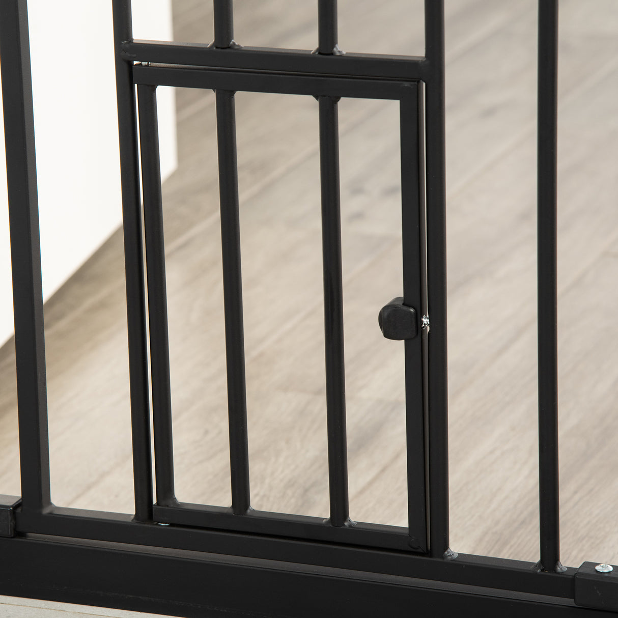 easycomfort cancelletto per cani con fissaggio a pressione estensibile da 74 80cm con chiusura automatica nero