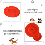 easycomfort easycomfort set agility dog con paletti ed anello regolabile per addestramento cani