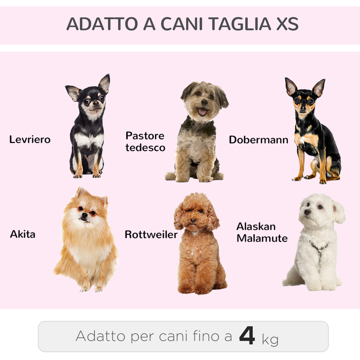 easycomfort easycomfort trolley zaino di viaggio per animali domestici multiuso 2 in 1 in panno di oxford 36 x 30 x 49cm rosa