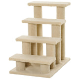 easycomfort easycomfort scaletta per animali domestici con 4 gradini e morbido rivestimento beige