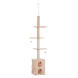 easycomfort easycomfort tiragraffi a soffitto multilivello 210 240cm con corde in juta giallo