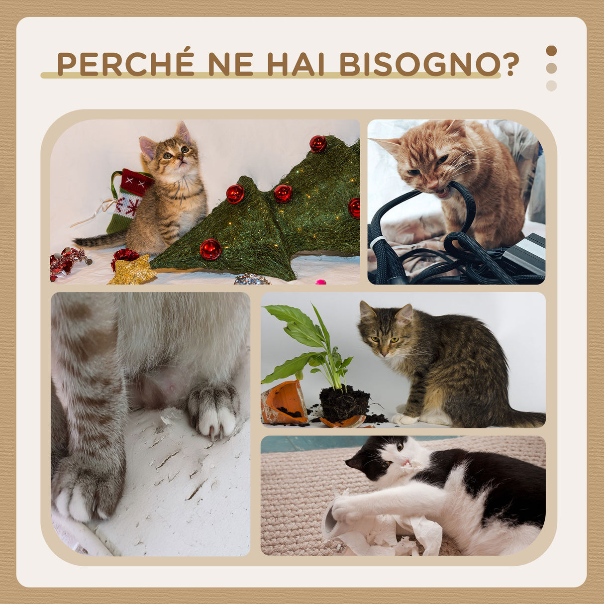 easycomfort tiragraffi per gatti 4kg max in truciolato e iuta con palline da gioco incluse 35x23x40 cm color rovere