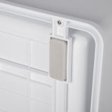 easycomfort lettiera per gatti chiusa in pp a 2 porte con paletta e vassoio estraibile 47.5x35.5x36.7 cm