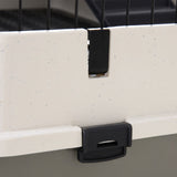 easycomfort easycomfort gabbia a 3 piani in metallo per roditori criceti conigli e porcellini d india