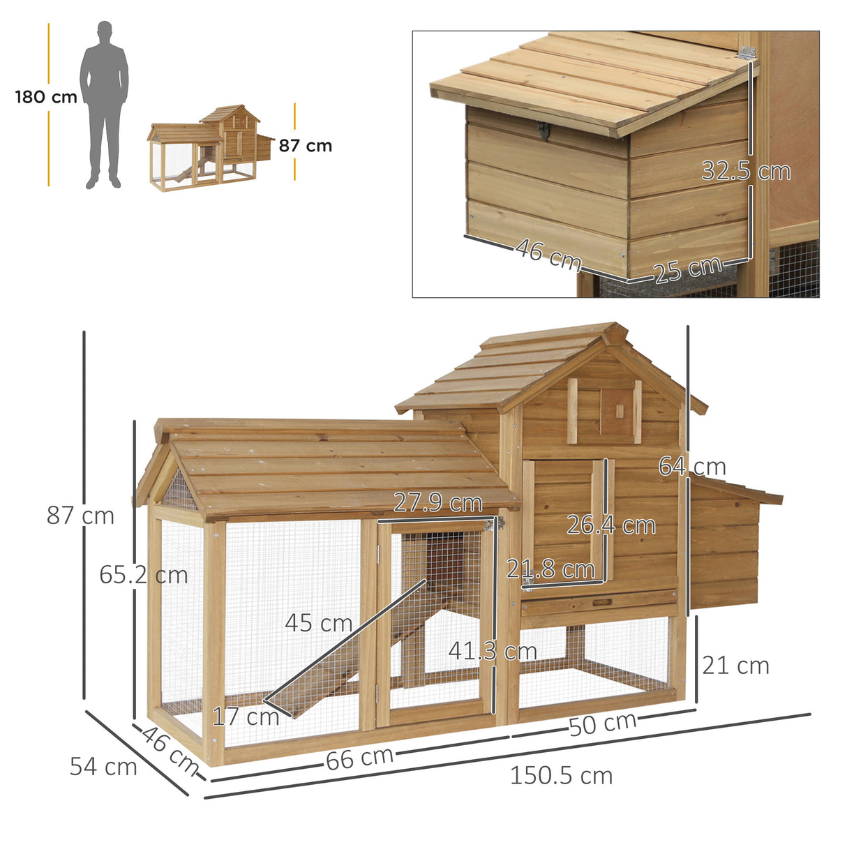 easycomfort easycomfort pollaio prefabbricato in legno per 2 galline per giardino