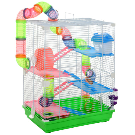 easycomfort easycomfort gabbia per criceti e piccoli roditori 5 livelli accessori gioco e cibo