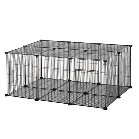 easycomfort easycomfort gabbia per conigli e piccoli animali 22 pannelli modulabili in metallo