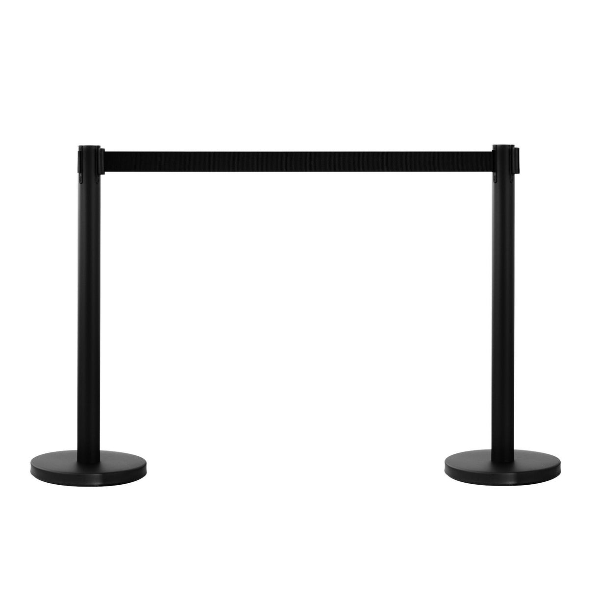 easycomfort easycomfort colonnine separacode colonnina segnapercorso con nastro nero in acciaio inox 200x32x90cm