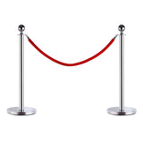 easycomfort colonnine separacode paletti di delimitazione con corde rosso in acciaio inox 32 x 95cm
