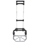 easycomfort easycomfort carrello portapacchi pieghevole max 70kg con maniglie telescopiche e altezza regolabile 41x38 7x100 cm argento