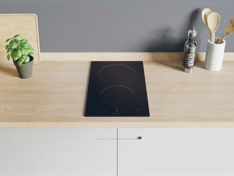 candy piano cottura elettrico candy cdh30 2 fuochi l289xp52 vetroceramica nero ean 8059019030654