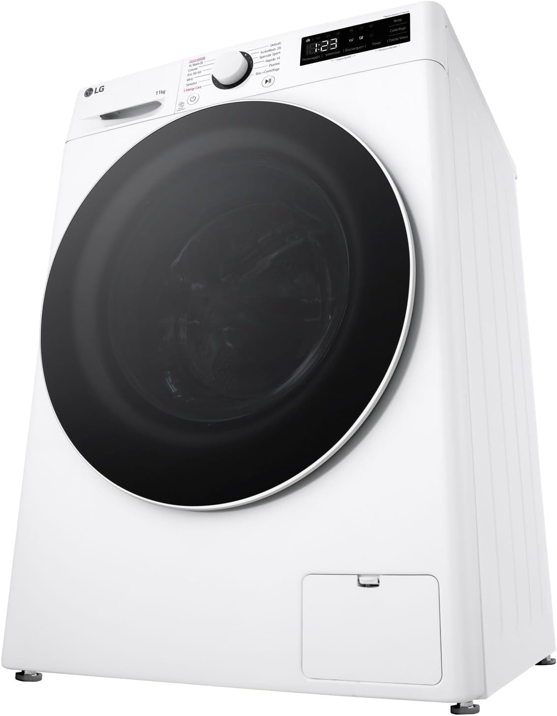 lg lavatrice a carica frontale lg f4r5011tsww serie r5 11 kg ai dd classe a 10 1400 giri a85xl60xp565 vapore steam igienizzante allergy care ean 8806084087096