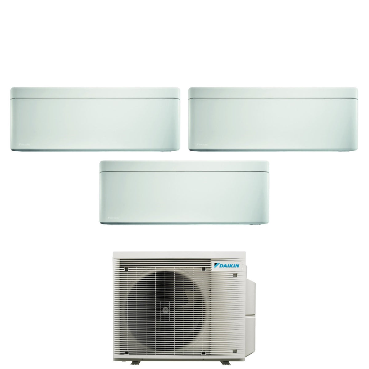 Daikin Bluevolution Trial Split Inverter-Klimaanlage STYLISH WHITE 5+7+12 Serie mit 3MXM52N R-32 integriertem WLAN 5000+7000+12000 weiße Farbe – italienische Garantie
