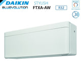 Daikin Bluevolution Trial Split Inverter-Klimaanlage STYLISH WHITE 12+12+12 Serie mit 3MXM68N R-32 integriertem WLAN 12000+12000+12000 weiße Farbe – italienische Garantie