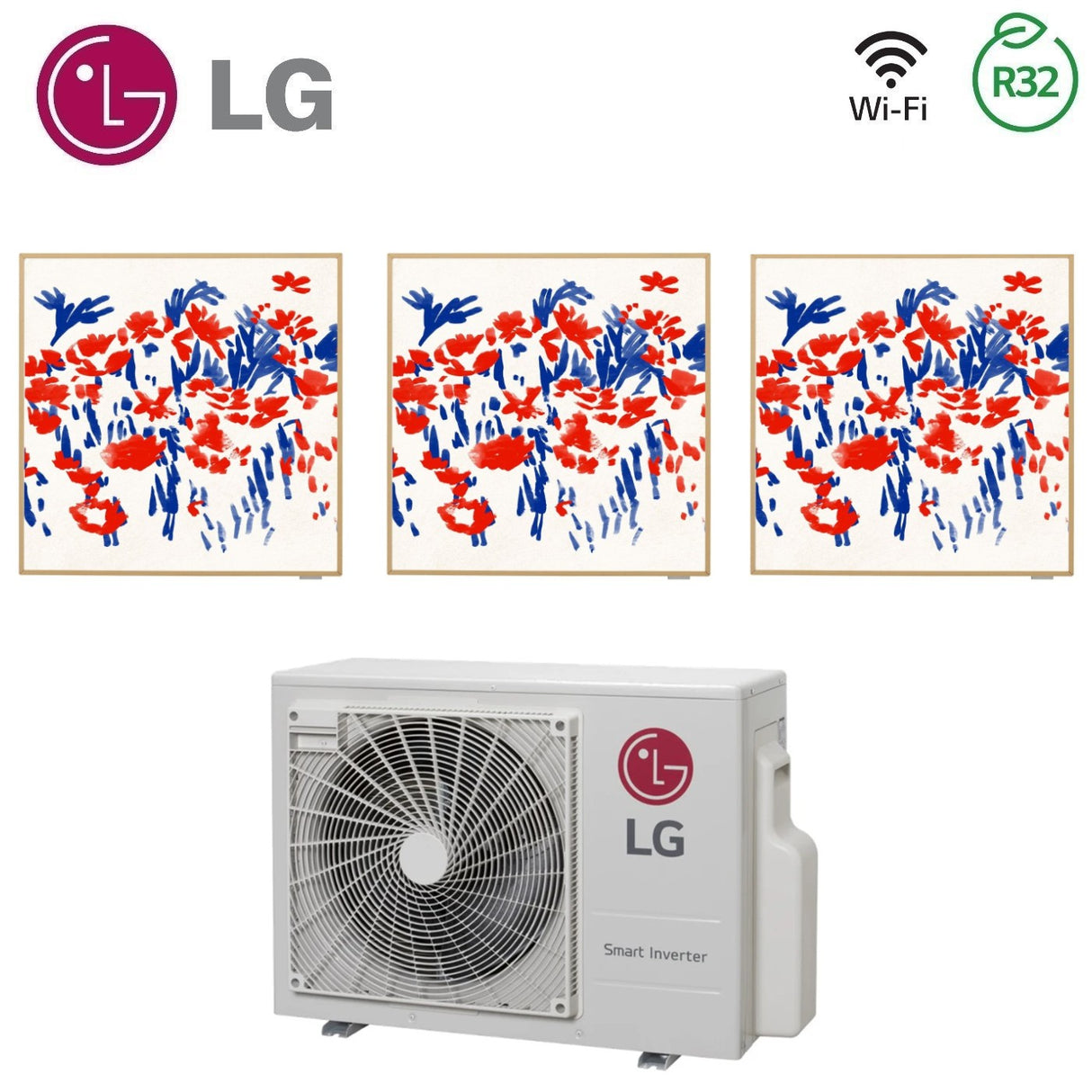 climatizzatore condizionatore lg trial split inverter serie artcool gallery 9_9_9 con mu3r19 r 32 wi fi optional 9000_9000_9000
