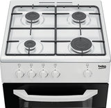 beko cucina a gas beko csg42001fw 4 fuochi forno a gas 54 litri a85xl50xp50 bianco ean 8690842014314