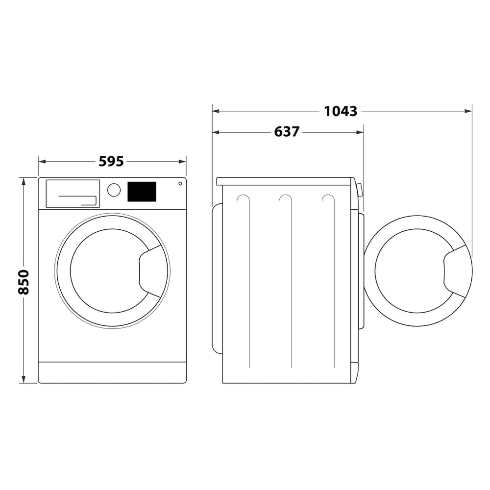 hotpoint lavatrice a carico frontale hotpoint nf96wk it 9 kg classe a 1400 giri a85xl595xp605 igiene vapore motore inverter ean 8050147673379