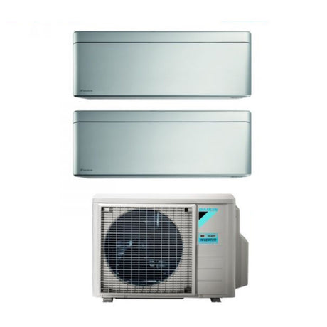 area occasioni climatizzatore condizionatore daikin bluevolution dual split inverter serie stylish total silver 9_12 con 2mxm40m n r 32 wi fi integrato 9000_12000 colore grigio garanzia italiana