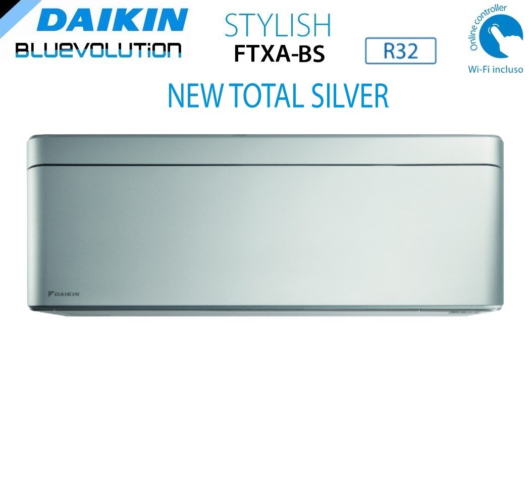 area occasioni unita interna a parete daikin bluevolution serie stylish total silver 12000 btu ftxa35bs r 32 wi fi integrato colore grigio argento