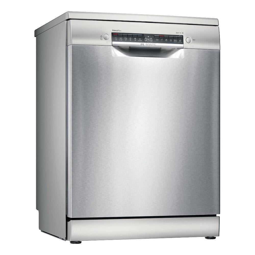 bosch lavastoviglie a libera installazione bosch serie 4 sms4emi01e 14 coperti classe c axlxp845x60x60 alexe e google assistant in acciaio inox ean 4242005359219